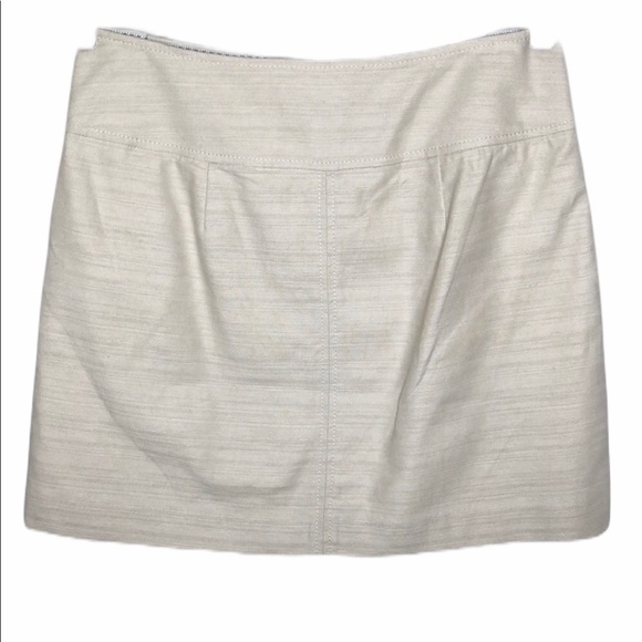 J.crew linen blend inverted front pleat skirt - Picture 2 of 5